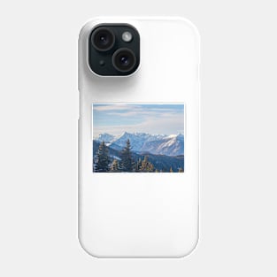 Austrian Mountains with snow Phone Case