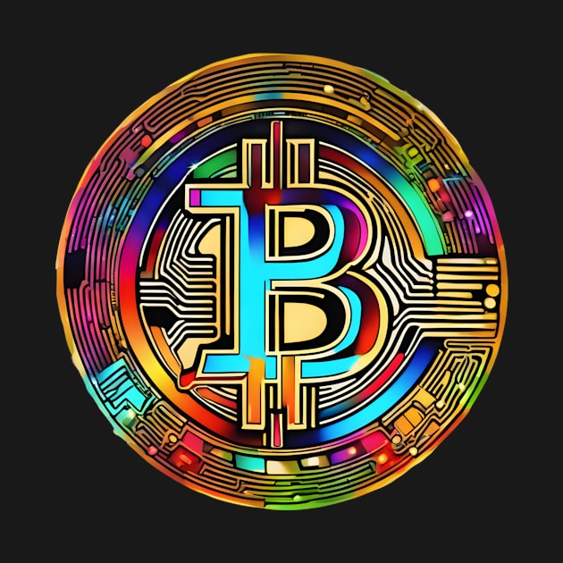 Bitcoin colorful by Creativeoptimize