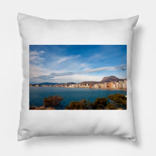 Benidorm Levante Beach Costa Blanca Spain Pillow