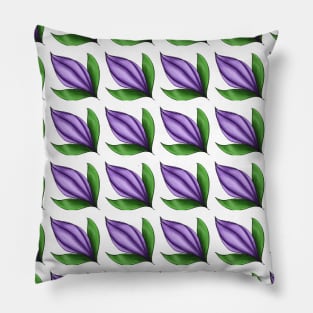 Purple Flower Bud Pattern Pillow