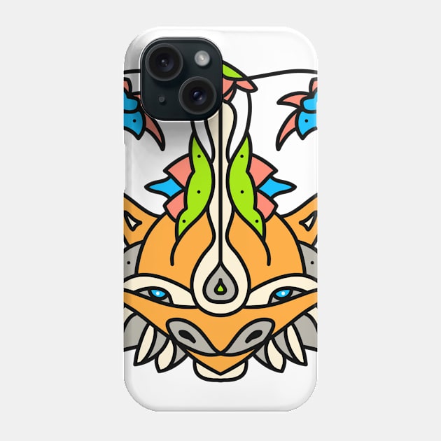 Fox in plants Phone Case by Dutyfresh