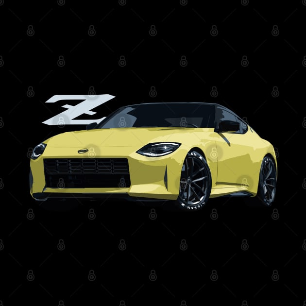 nissan z proto canary yellow by cowtown_cowboy