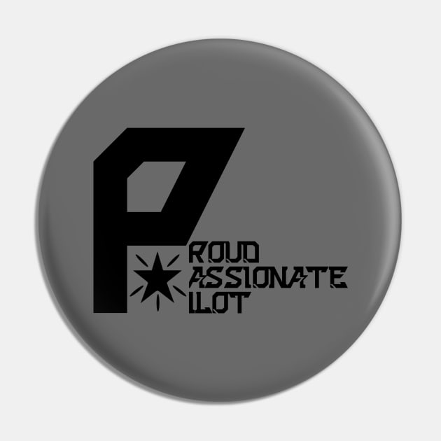 Proud Passionate Pilot Pin by Curator Nation