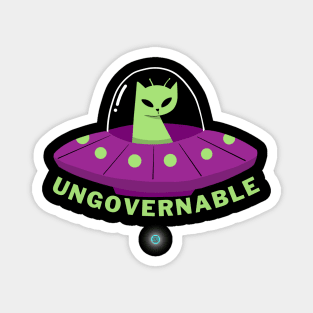 Ungovernable Ufo Cat Magnet