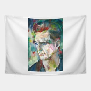 JACK KEROUAC watercolor portrait .5 Tapestry