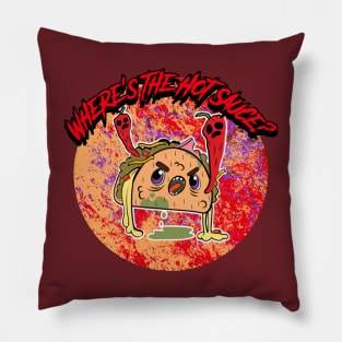 Where's The Hot Sauce? Graphic Pillow