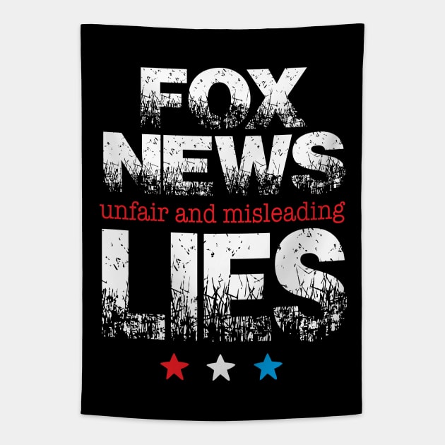 Fox News Lies Tapestry by brendanjohnson