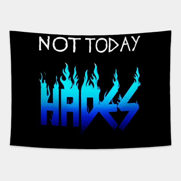 Not Today Hades Tapestry by creatculture