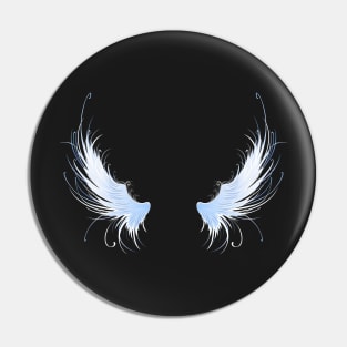 Angels Wings on Black Background ( Second ) Pin