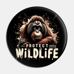 Protect Wildlife - Orangutan protection Pin