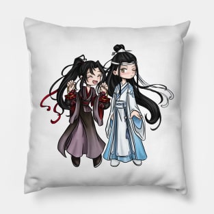 Chibi Fan Art - Grandmaster of Demonic Cultivation - Wei Waixun and Lan Wangji Pillow