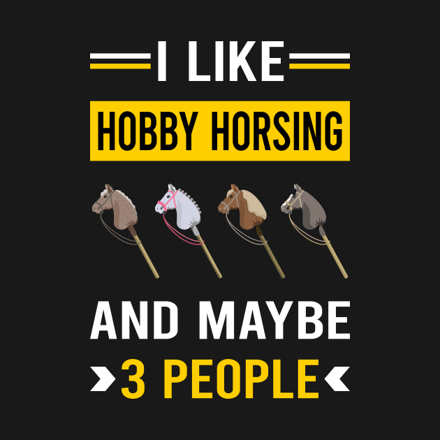 3 People Hobby Horsing Horse Hobbyhorsing Hobbyhorse by Good Day