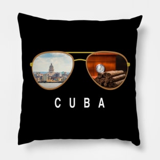 Cuba   sunglasses Pillow