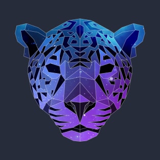 Galaxy Jaguar Geometric Animal T-Shirt