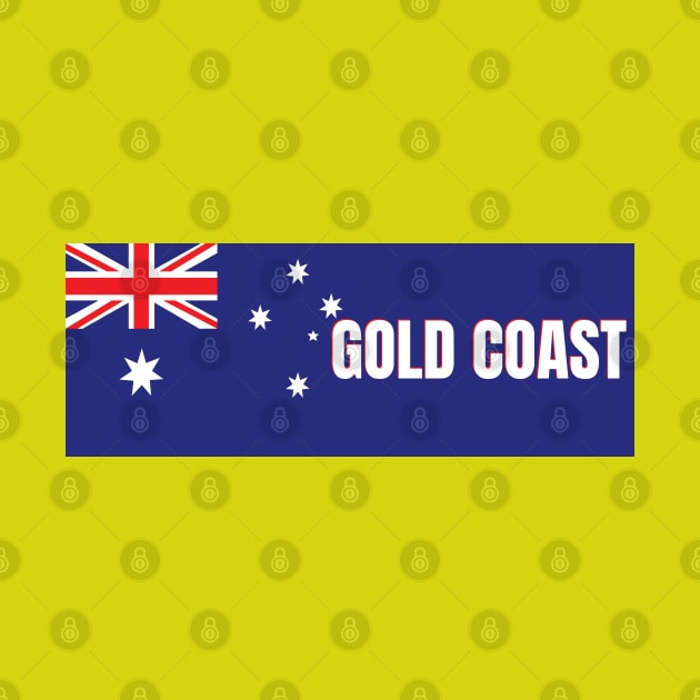 Gold Coast City in Australian Flag by aybe7elf