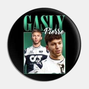 VINTAGE NEW PIERRE GASLY DRIVER RACING BOOTLEG STYLE Pin