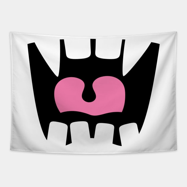 FUNNY FACE MASK Tapestry by PIIZ