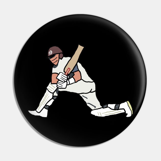 Cricketer Pin by Mark Ewbie