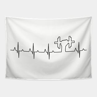 Gym Heartbeat Tapestry