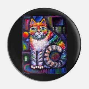 Rainbow cat II Pin