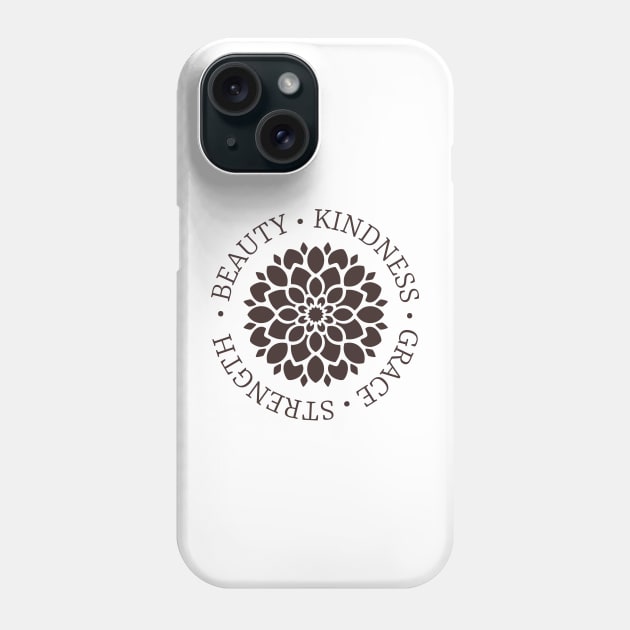 Dahlia Flower Meaning in Wenge Phone Case by racheldwilliams