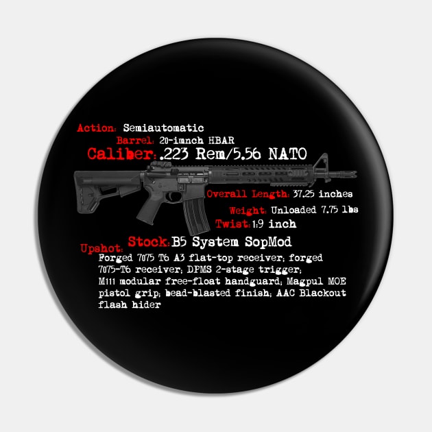 AR-15 Pin by Dailygrind