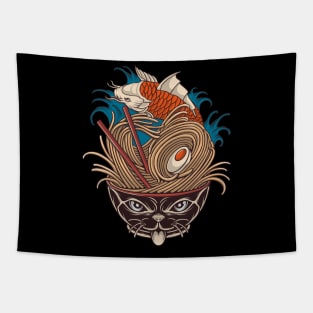 neko ramen Tapestry