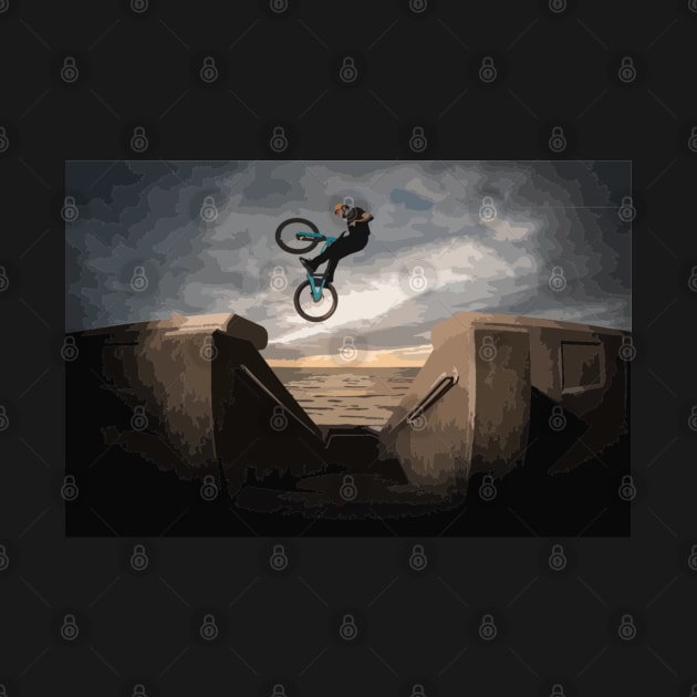 Danny Macaskill Painting by gktb