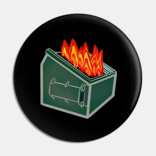 ster Fire Garbage Trash Can Pin