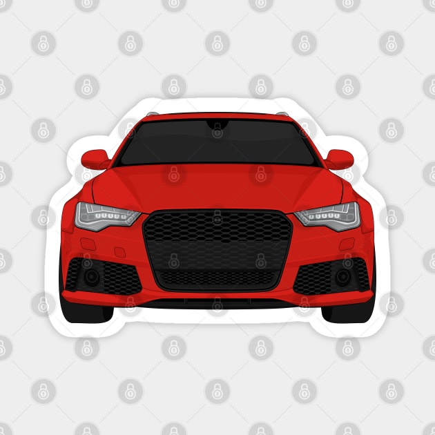 rs6 red Magnet by VENZ0LIC