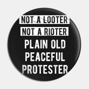 Peaceful Protester Pin