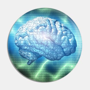 Electronic Brain Design Pin