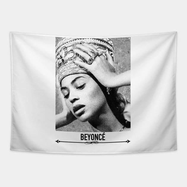 Beyonc Vintage Halftone Tapestry by 9ifary