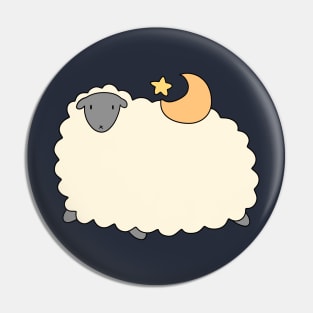 Star and Moon Sheep Pin