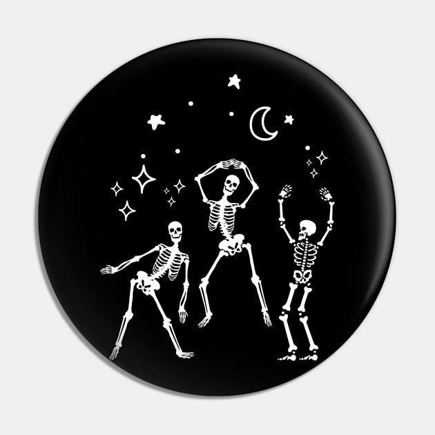 dancing skeleton Pin by M.Y