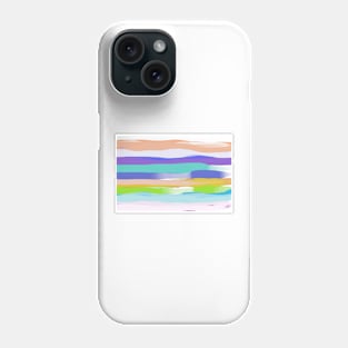 Modern Colorful Stripes Bold Abstract Art Phone Case