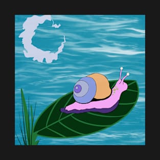 Snail Over Water T-Shirt