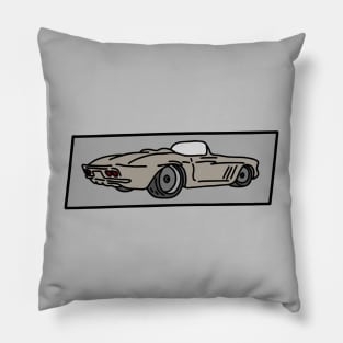 old automotive car illustration Pillow