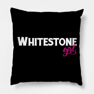 Whitestone Girl Residential Neighborhood In New York City New York Pillow