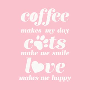 Coffee.Cats.Love T-Shirt