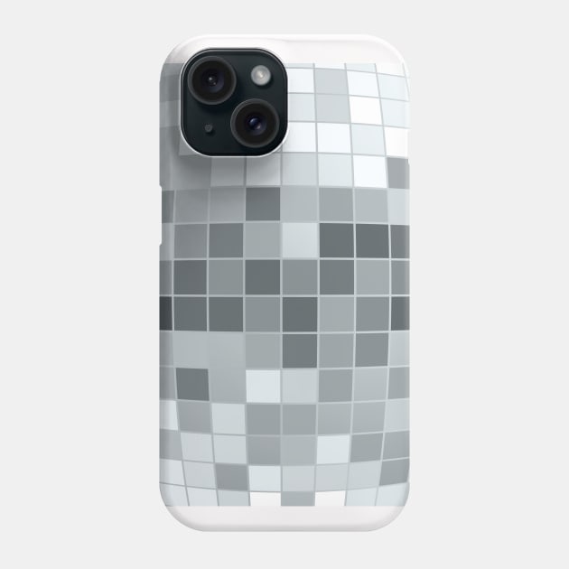 Disco Fever Neck Gator Silver Gray Disco Ball Phone Case by DANPUBLIC