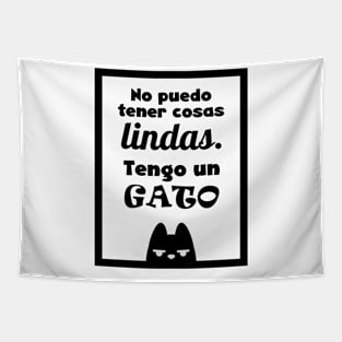 Fun cat sign - Spanish Tapestry