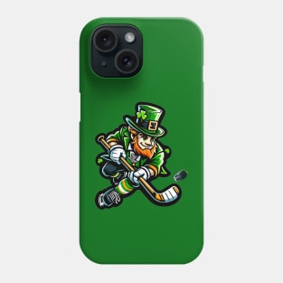 Irish American Hockey Player - St Patricks Day Funny Hockey Phone Case