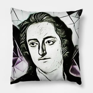 Thomas Gray Black And White Portrait | Thomas Gray Artwork 3 Pillow