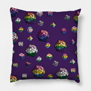 Pride Dice Pattern Pillow