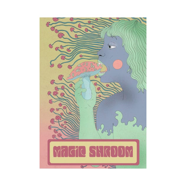 Magic Shroom by Rubbish Cartoon