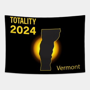 Total Solar Eclipse Vermont State 2024 Tapestry