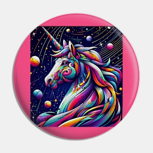 colorful unicorn Pin