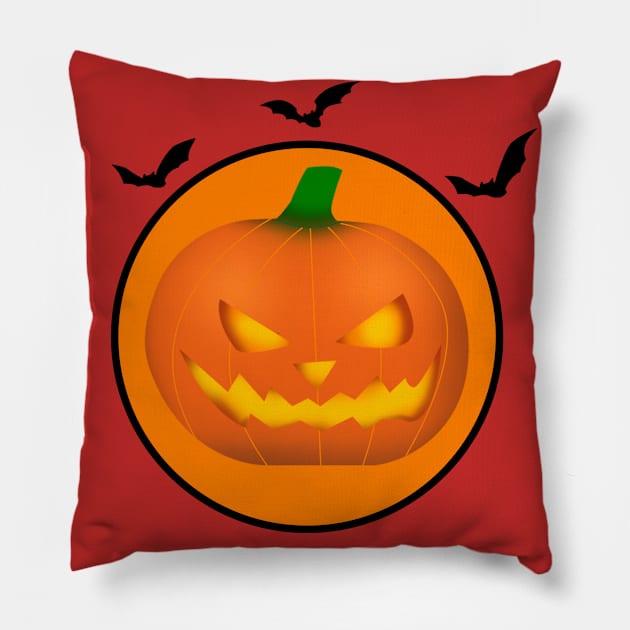 Halloween Pumpkin Pillow by peekxel