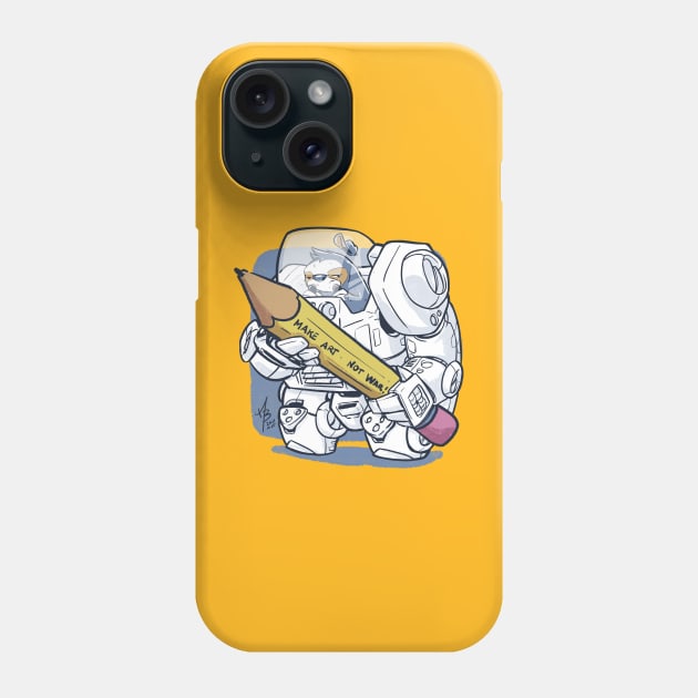 Make art bot Phone Case by MBGraphiX